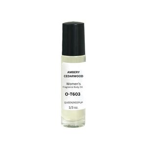 Ambery Cedarwood (Women) Body Oil 10 ml Scent All Natural 1/3 oz Roll-On